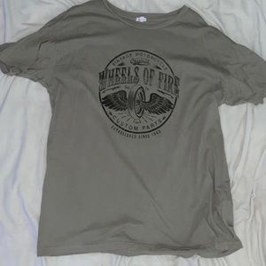Brown / Grey Garage graphic tee
